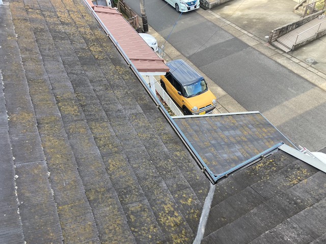 経年劣化したスレート屋根・別箇所別角度